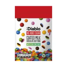 PIENA ŠOKOLĀDES POGAS DIABLO AR SALDINĀTĀJU 40G