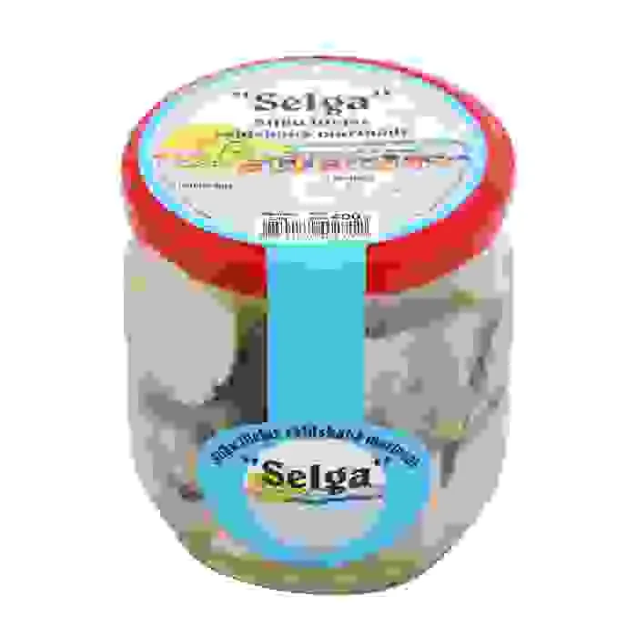 SIĻĶES FILEJAS GABALIŅI SALDSKĀBĀ MARINĀDĒ 400G/220G