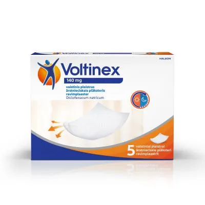 Voltinex 140 mg ārstnieciskais plāksteris N5