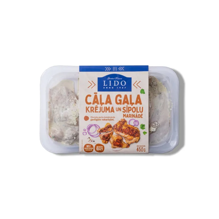 CĀĻA GAĻA LIDO KRĒJUMA, SĪPOLU MARINĀDĒ 450G