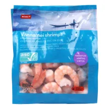 GARNELES RIMI 31/40 ASC VĀRĪTAS SALDĒTAS 480G/400G