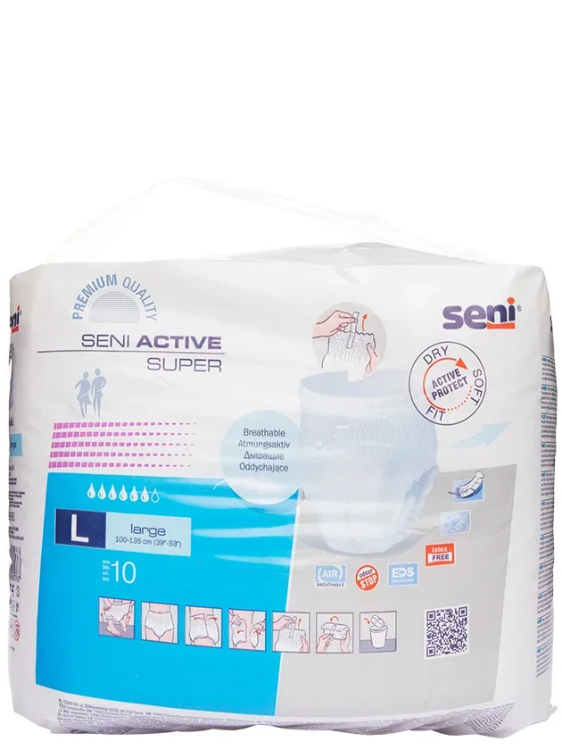 Seni Active Super biksītes, L, 10 gb.