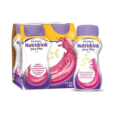 Nutridrink Jucy Plus ar atsvaidzinošo aveņu garšu 200 ml N4