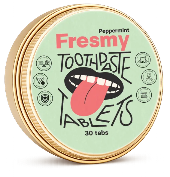 Fresmy Peppermint zobu pastas tabletes, 30 gab.