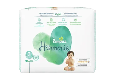 AUTIŅBIKSĪTES PAMPERS HARMONIE S3 6-10KG 31GAB.