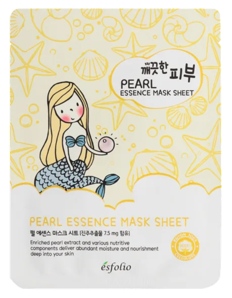 Esfolio Pure Skin Pearl essence auduma sejas maska, 1 gab.
