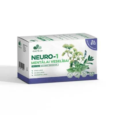 Natēja Neuro-1 tēja mentālai veselībai ar cinku un B12 vitamīnu