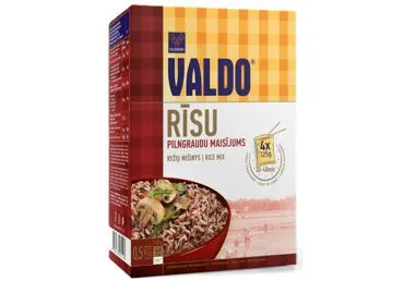 RĪSU PILNGRAUDU MAISĪJUMS VALDO 4X125G
