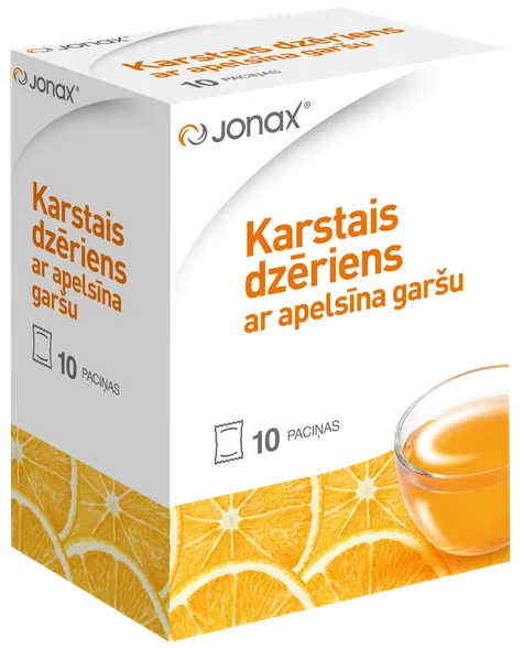 Jonax ar apelsīnu garšu karstais dzēriens, 10 gab.
