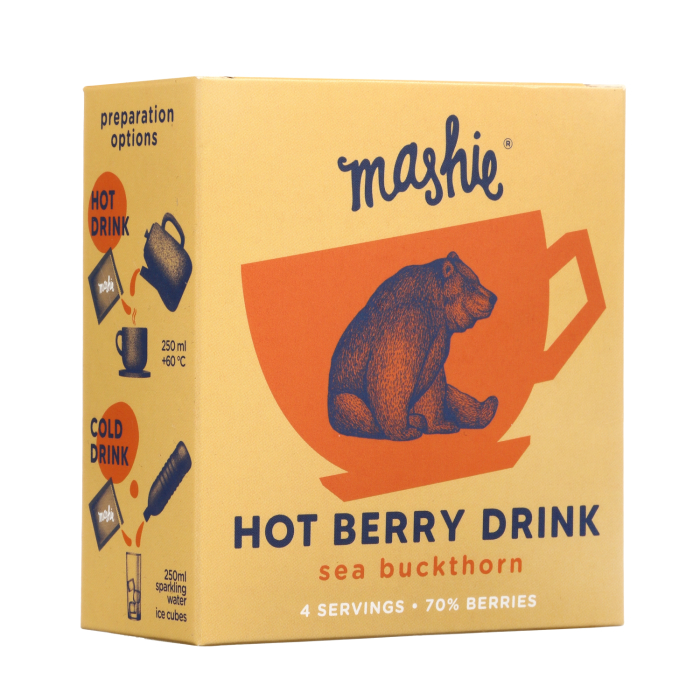 KARSTAIS OGU DZĒRIENS MASHIE ORIGINAL, SMILTSĒRKŠĶU 4GAB