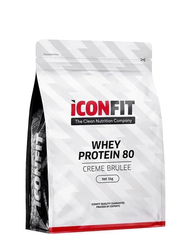 Iconfit sūkalu proteīns 80 creme brule, 1 kg