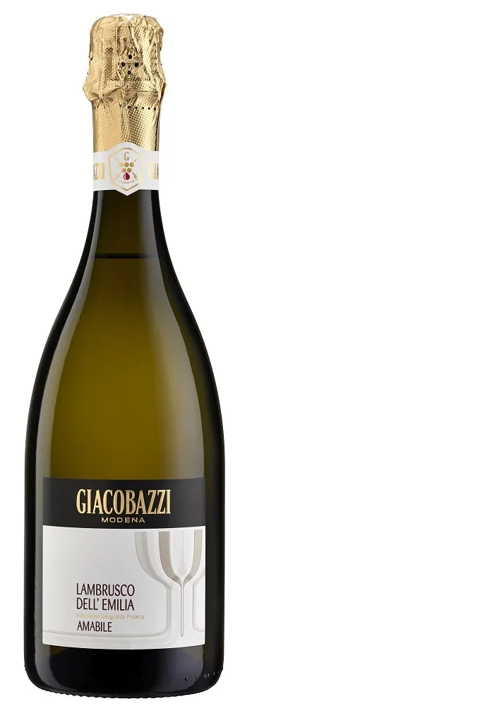 Dzirkstošais baltvīns Giacobazzi, lambrusco emilia, salds, 7,5%, 0,75 l