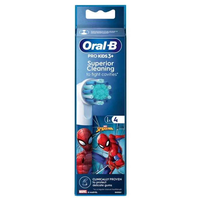 ZOBU BIRSTES REZERVES UZGAĻI ORAL B SPIDERMAN 4GAB.