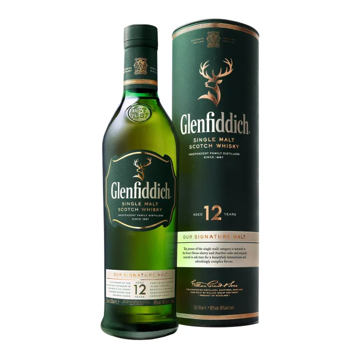 Viskijs Glenfiddich Single Malt 12YO 40% 0,5 l