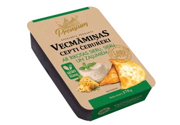 SALDĒTI ČEBUREKI AR RIKOTAS SIERU UN ZAĻUMIEM VECMĀMIŅAS 170G