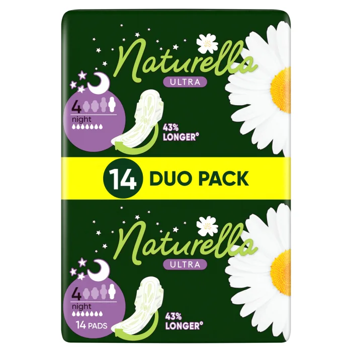 HIGIĒNISKĀS PAKETES NATURELLA ULTRA NIGHT DUO 14GAB.