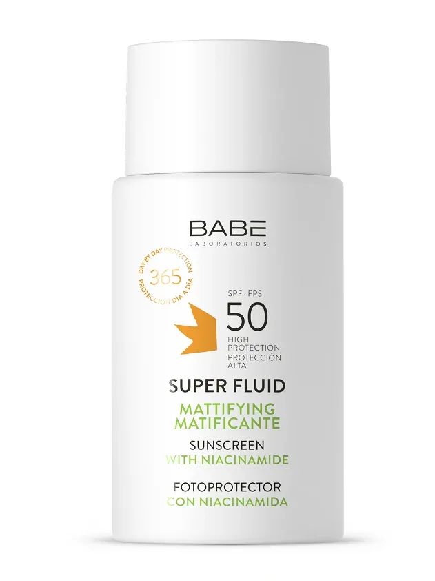 Babē Sun SPF 50+ matējošs super fluids, 50 ml