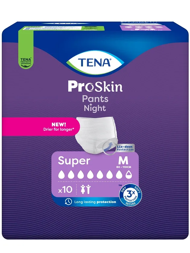 Tena Pants Night Super M biksītes, 10 gb.
