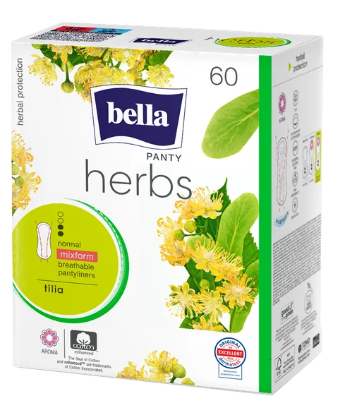 Bella Panty Herbs Tilia ikdienas ieliktnīši, 60 gab.