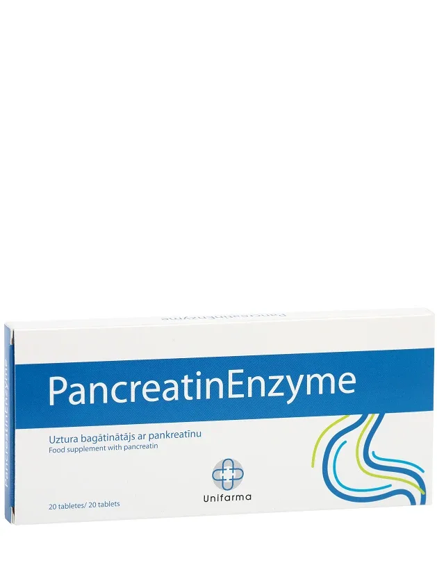 Pancreatinenzyme, 20 tabletes