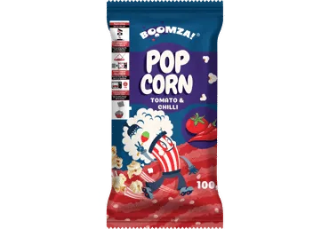 POPKORNS BOOMZA AR TOMĀTU ČILI GARŠU 100G