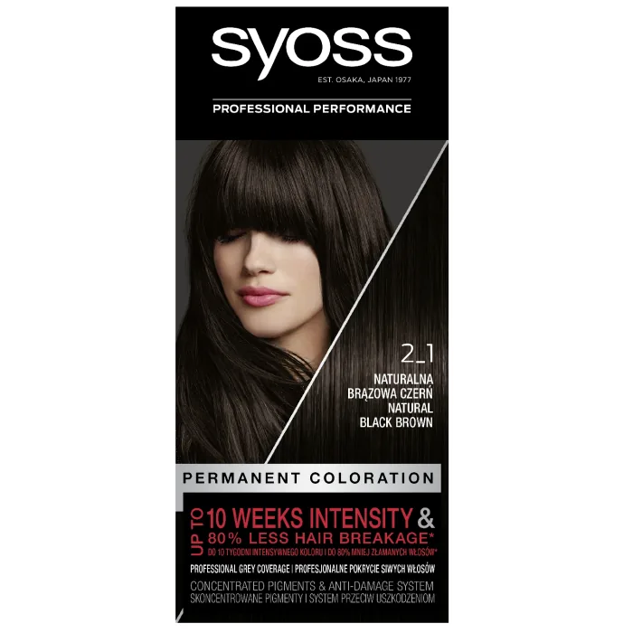 MATU KRĀSA SYOSS COLOR 2-1 DABISKI MELNS BRŪNS