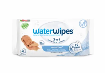 MITRĀS SALVETES WATERWIPES ZĪDAIŅIEM 48GAB.