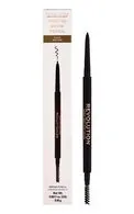 MAKEUP REVOLUTION PRECISE UZACU ZĪMULIS AR BIRSTĪTI, DARK BROWN, 0.05G