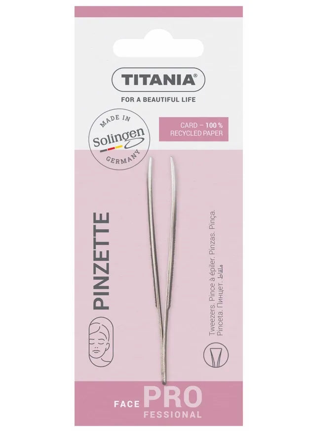 Titania Pincete uzacu kopšanai, taisna, 1 gb.