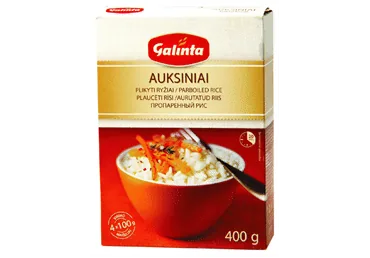 RĪSI GALINTA ZELTA TVAICĒTI 4X100G