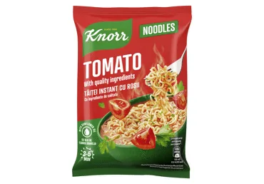 ĀTRI PAGATAVOJAMAS NŪDELES KNORR AR TOMĀTU GARŠU 65G