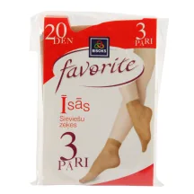 SIEVIEŠU ĪSZEĶU KOMPLEKTS FAVORITE 20 DEN 3 PĀRI 25211 L.BEIGE 27-29