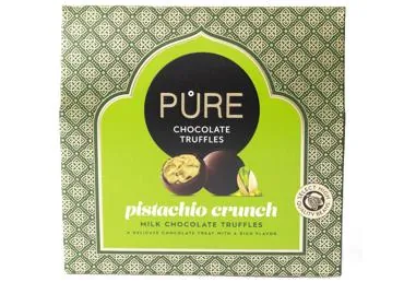 PIENA ŠOKOLĀDES TRIFELES PISTĀCIJU KRĒMA PILDĪJUMS PURE 94G