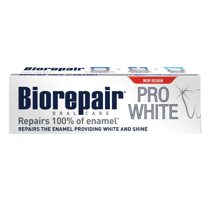 ZOBU PASTA BIOREPAIR PRO WHITE BALTU EMALJU SAGLABĀŠANAI, 75ML
