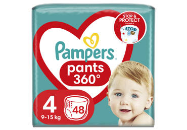 AUTIŅBIKSĪTES PAMPERS PANTS S4 9-15KG 48GAB.