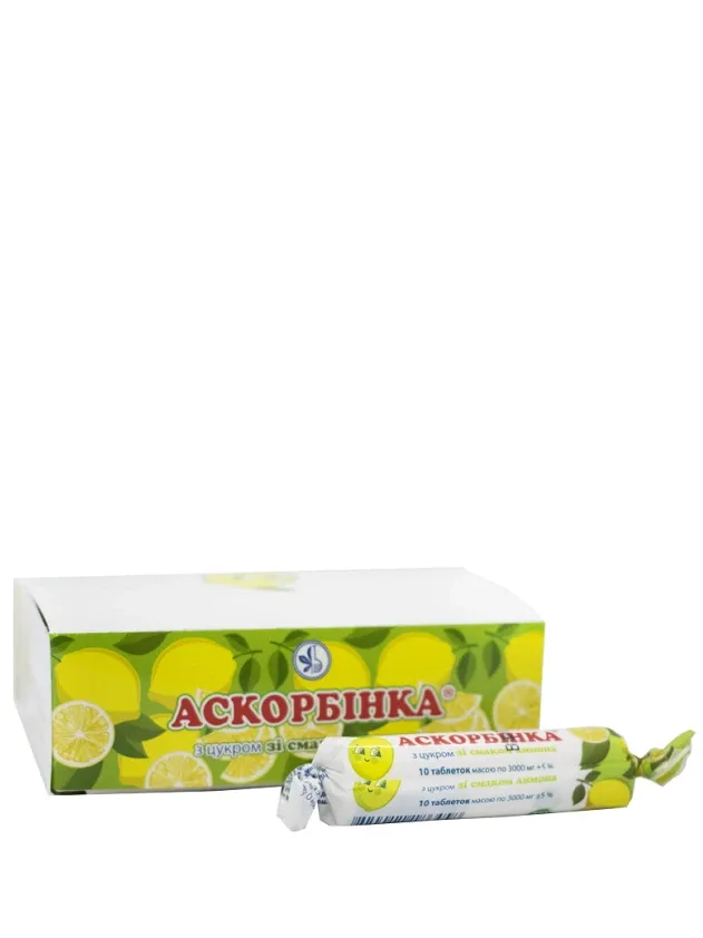 Ascorbinka 25 mg ar citronu garšu, 10 tabletes