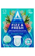 ASTONISH TOILET BOWL FIZZ&FRESH EUCALYPTUS FRESH TABLETES TUALETES PODU TĪRĪŠANAI, 8GAB.