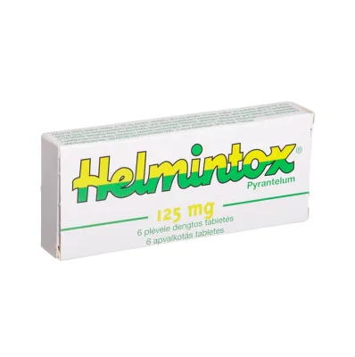 Helmintox 125 mg apvalkotās tabletes N6