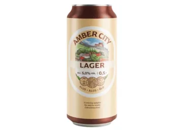 Alus Amber City gaišais 5% 500 ml D
