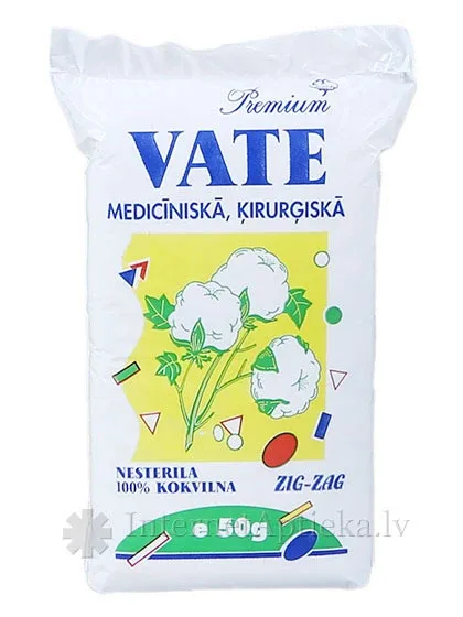 Premium Vate medicīniskā gofrēta, 50 g