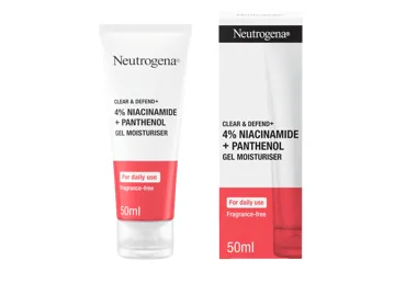 NEUTROGENA CLEAR & DEFEND+ MITRINOŠS GELS AR 4% NIACINAMĪDU+PANTENOLS, 50ML
