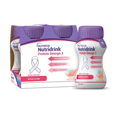 Nutridrink Protein Omega 3 persiku-mango garšu 125 ml N4