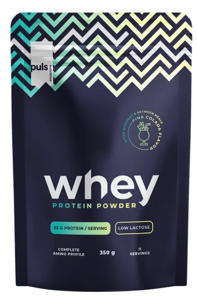 Puls Nutrition Whey Protein Pina colada low lactose pulveris, 350 g