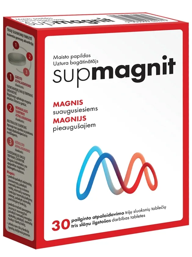 Supmagnit magnijs 364 mg, 30 tabletes