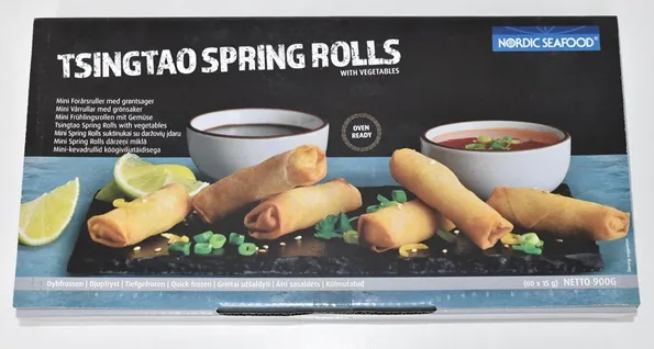 SALDĒTI DĀRZEŅU RULLĪŠI SPRING ROLL MĪKLĀ NORDIC, 900G (60X15G)