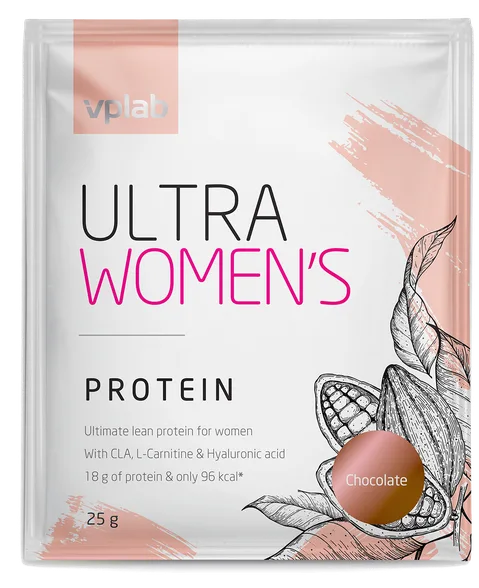 Протеиновый порошок VPLAB Ultra Women's Protein клубника, 25 г