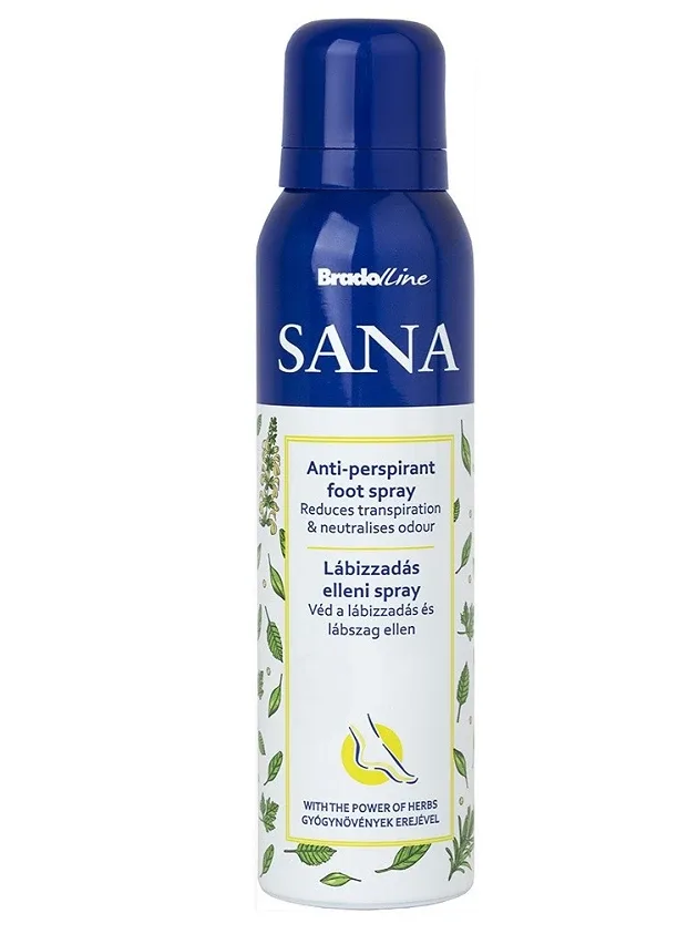 Bradoline Sana kāju sprejs-antiperspirants augu spēks, 150 ml