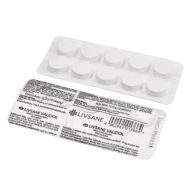 Livsane Validol 50 mg tabletes N10