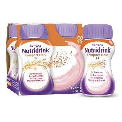 Nutridrink Compact Fibre 2.4 ar zemeņu garšu 125 ml N4