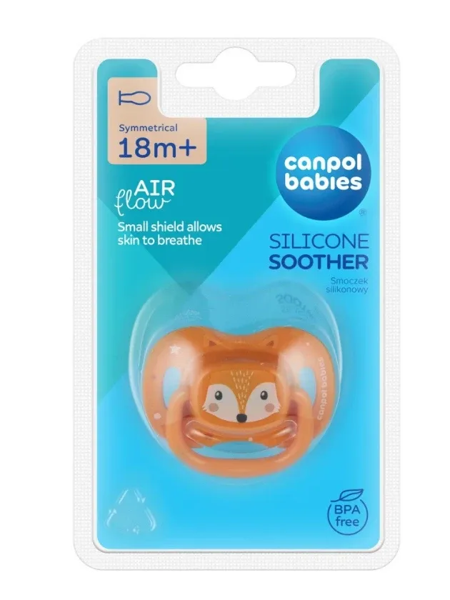 Canpol Babies silikona māneklītis oranžs, 18+ mēneši